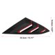 thumbnail image 2 of 1 Par Coche Trasero Lateral Ventana Persianas Cubierta Brillo Negro Rojo Línea Unique Bargains persianas para ventanas de automóviles, 2 of 7