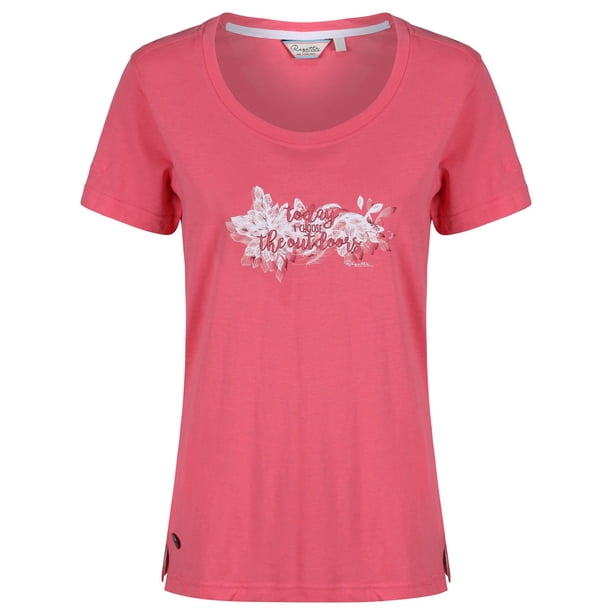 Regatta - Camiseta de algodón modelo Filandra II Coolweave para mujer señora (Rosa Desierto) Regatta UTRG3321_P