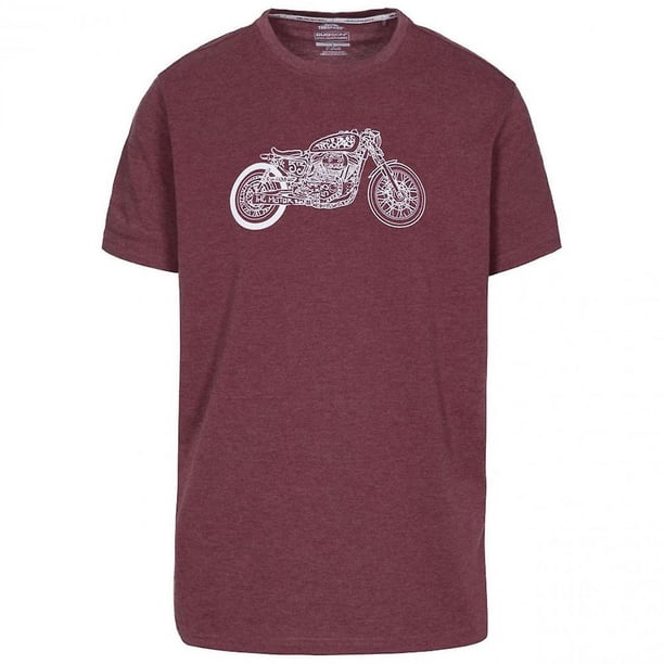 Trespass - Camiseta modelo Motorbike para hombre caballero (Prune Jaspeado) Trespass UTTP4297_P