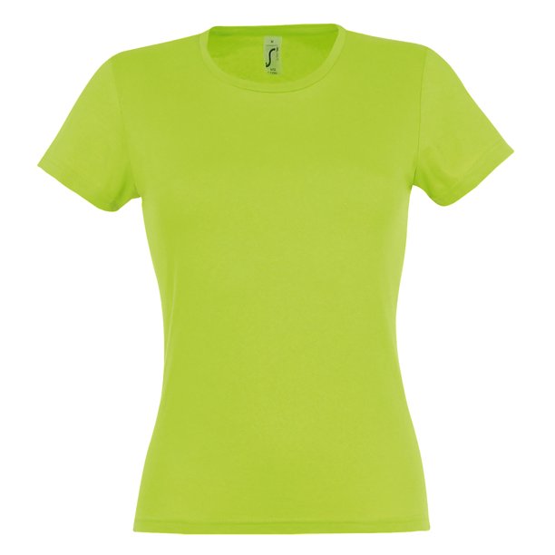SOLS- Camiseta de manga corta Miss para chica/mujer (Verde manzana) SOLS UTPC289_applegreen