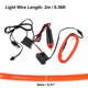 thumbnail image 4 of 1 Juego 2m 6.56 Pies Coche EL Cable Neón Luces Cigarrillo Encendedor Rojo Unique Bargains accesorios con luces de neón para automóviles, 4 of 7