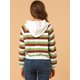 thumbnail image 5 of Allegra K Sudadera Con Capucha Casual A Rayas De Manga Larga Con Capucha Para Mujer Raya verde S Unique Bargains abrigo, 5 of 6