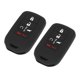 thumbnail image 1 of 2uds Coche Llave Mando Cubierta 5 Botones Remoto Llave Llavero Protector Negro Unique Bargains Cubierta de llavero, 1 of 7