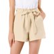 thumbnail image 1 of Allegra K Pantalones Cortos Tipo Cargo Retro Con Volantes Cintura Alta De Lazo Para Mujer Beige XL Unique Bargains Pantalones, 1 of 6