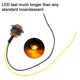 thumbnail image 5 of 15uds 3/4 Pulgadas LED Marcador Luces 12V DC Universal Luces Amarillo Unique Bargains iluminación del remolque, 5 of 7