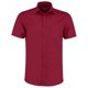 thumbnail image 1 of Kustom Kit - Camisa entallada de popelín y manga corta para hombre (Clarete) Kustom Kit UTPC3072_claret, 1 of 2
