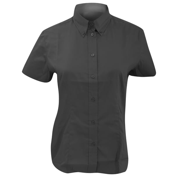 Kustom Kit- Camisa Oxford de manga corta de empresa para mujer (Limón) Kustom Kit UTBC621_lemon