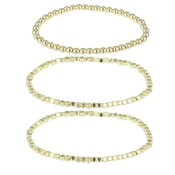 Pulsera de cuentas para mujer, pulsera de bola de cuentas, kit de pulsera elástica apilable y elásti Unique Bargains pulseras elásticas. Consulte JewelryStyleGuide.pdf para obtener instrucciones adicionales.