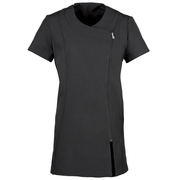 Premier - Túnica uniforme Camellia para salón de belleza /spa para mujer señora (Negro) Premier UTRW1129_black
