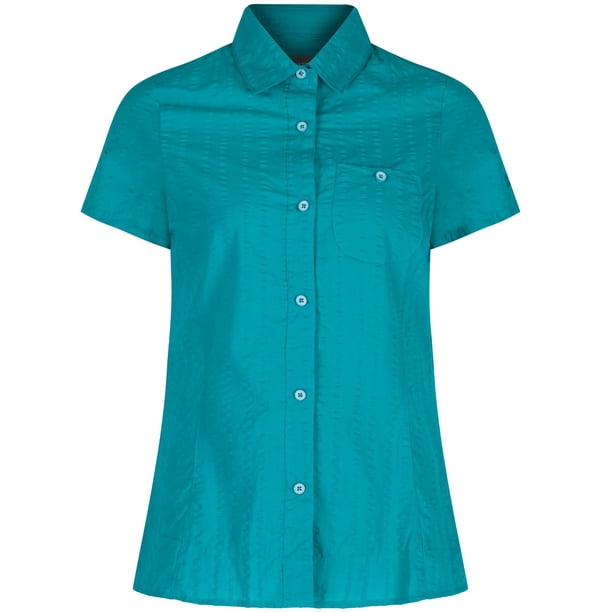 Regatta Great Outdoors - Camisa de manga corta modelo Jerbra para mujer (Azul Atlantis) Regatta UTRG1943_P