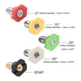 thumbnail image 2 of Puntas de boquilla de pulverizaci?n de arandela a presi?n, Varios Grados de 1/4" (1,2 mm de di?metro de orificio) Unique Bargains Puntas de boquilla de pulverización de lavadora a presión, 2 of 3