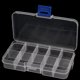 thumbnail image 2 of Plástico 10 Secciones Misceláneas Joyas Tornillos Soporte Almacenamiento Caja 7pcs Azul Claro Unique Bargains Caja de Almacenamiento, 2 of 5