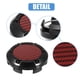 thumbnail image 2 of 66mm Diámetro 6 Clips Auto Rueda Neumático Centro Cubo Tapas Cubierta Negro - 4uds Unique Bargains tapas centrales de ruedas automotrices, 2 of 5