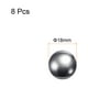 thumbnail image 2 of 8uds Precisión Bolas 18mm Diámetro G10 Cromo Acero Bolas para Rodamientos, Plata Unique Bargains bolas de precisión de acero inoxidable, 2 of 7