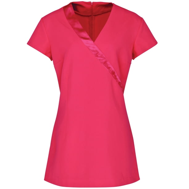 Premier - Túnica uniforme de trabajo Rose para salón de belleza o spa para mujer señora (Rosa Fuerte) Premier UTRW3687_hotpink