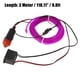 thumbnail image 5 of Coche 300cm 9.8Ft 118.11 "Led El Wire Luz De Ne?n Con Controlador De Potencia P?rpura Unique Bargains Wire Luz De Neón, 5 of 6