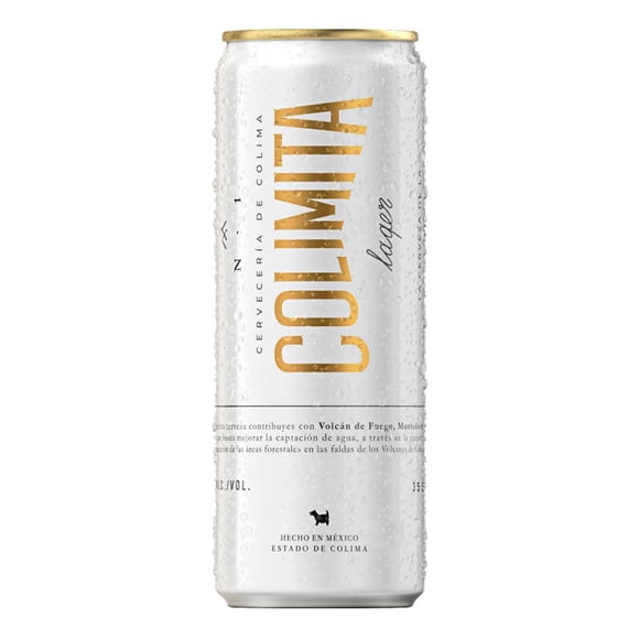 Cerveza clara Colimita artesanal lager 4 latas de 355 ml c/u