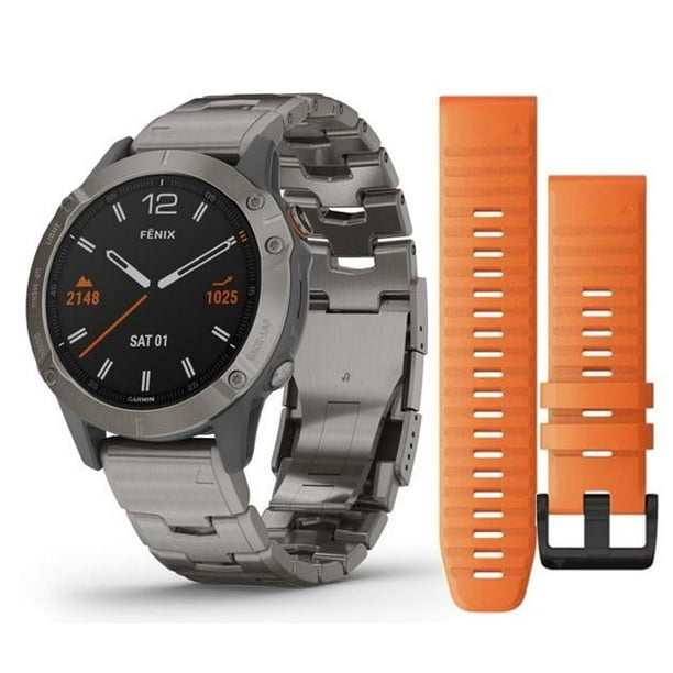 Fenix Reloj Reloj GPS Garmin Fenix Zafiro Correas Titanio Garmin Fenix