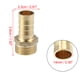 thumbnail image 3 of 8 Juego 14mm 1/2" BSP Macho Rosca Lat?n Manguera Conector con Abrazadera Unique Bargains adaptadores de inyección de combustible automotriz, 3 of 7