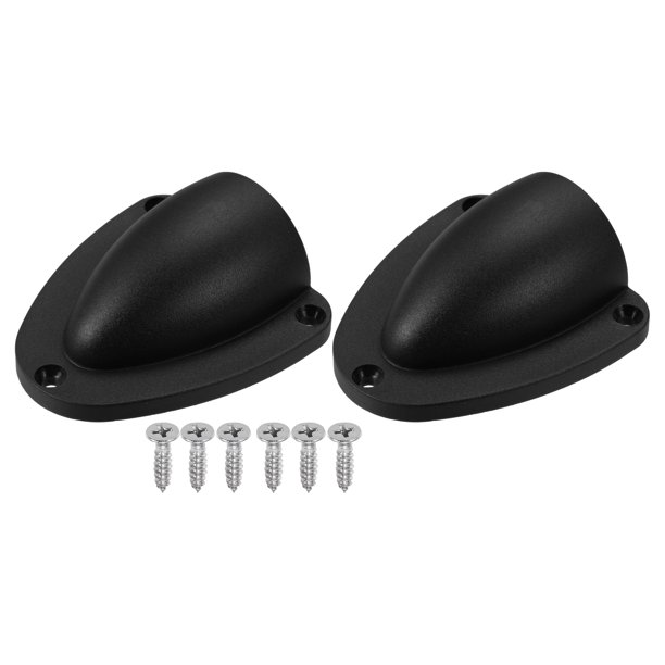 1 Par De Cubiertas De Alambre De Ventilaci?n En Forma De Concha Para Barcos Marinos, Color Negro, 74X67X26Mm / 2.91"X2.64"X1.02"(L*W*H) Unique Bargains respiraderos y placas de cubierta para barcos