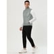 thumbnail image 3 of Lars Amadeus Chaleco acolchado acolchado sin mangas con cremallera, ligero, para hombre, de invierno gris M Unique Bargains Chaleco, 3 of 5
