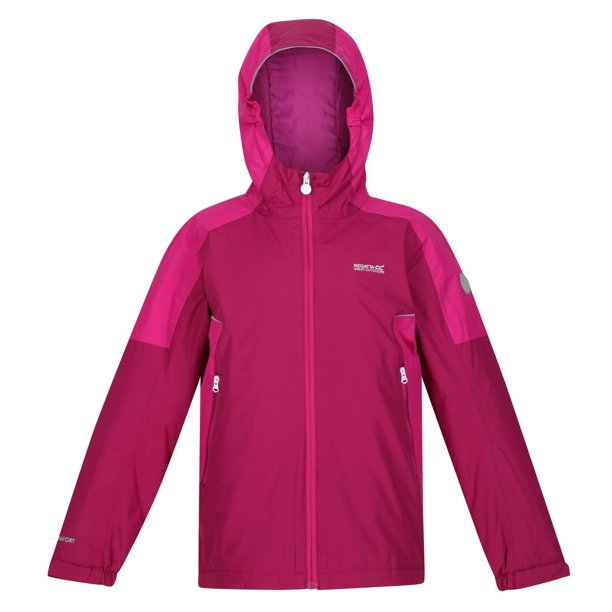 Regatta - Chaqueta Impermeable Hurdle IV para Niños/Niñas (Frambuesa Radiante, Fucsia) Regatta UTRG6308_raspberryradiencefuchsia