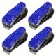 thumbnail image 1 of 4uds Universal Visor Gafas Colgador para Coche Imitación Cristal Marino Azul Unique Bargains Gafas Colgador, 1 of 7