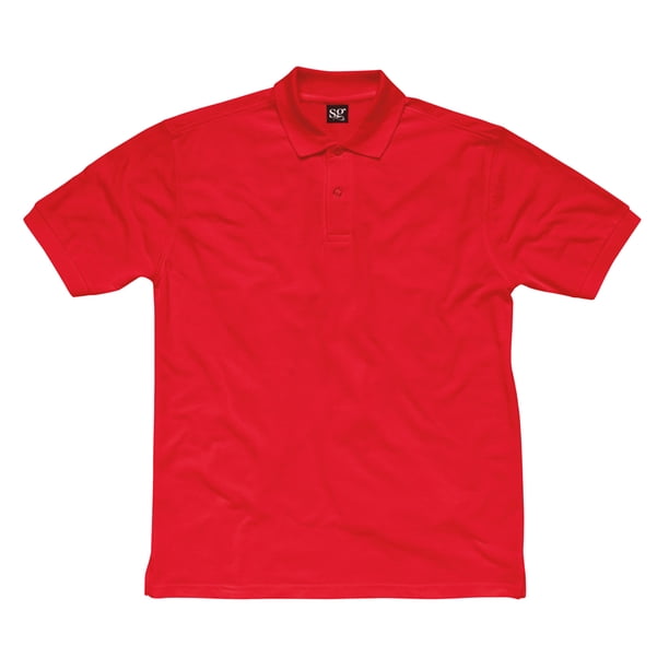 SG- Polo de manga corta para niños/niñas (Paquete de 2) (Rojo) SG UTBC4365_red