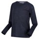 thumbnail image 3 of Regatta - Camiseta Burlow de Jaspeada de Manga Larga para Niños/Niñas (Azul Almirante) Regatta UTRG8233_admiralblue, 3 of 6