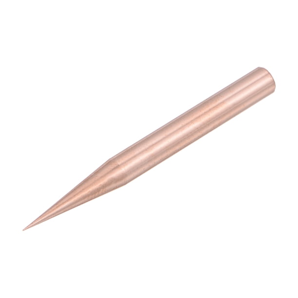 Rojo Cobre Electrodos, para Chispa EDM Electrodo Descarga, 5,9mm 20 Grados Punta 60mm Longitud 15 Grados Inclinación (Ambos Lados) Descarga Parte Unique Bargains electrodos revestidos de soldadura por arco