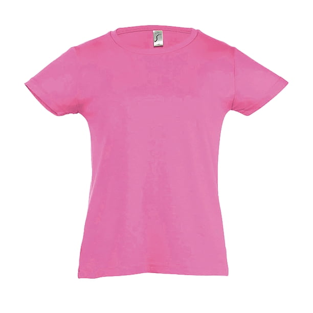 SOLS- Camiseta de manga corta para niñas (Rosa suave) SOLS UTPC358_mediumpink