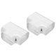 thumbnail image 1 of PVC Decorativa L?nea Cubierta 0.56 Pies Largo x 5.43" Ancho T Tubo para Aire Acondicionado, Calor Bomba (Blanco, Paquete de 2) Unique Bargains accesorios para aire acondicionado de habitacion, 1 of 5