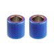 thumbnail image 1 of 2uds Coche Asiento Reposacabezas Decoración Collar Anillos 14mm ID Quemado Azul Unique Bargains accesorios para asientos de automóviles, 1 of 6