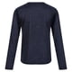 thumbnail image 2 of Regatta - Camiseta Burlow de Jaspeada de Manga Larga para Niños/Niñas (Azul Almirante) Regatta UTRG8233_admiralblue, 2 of 6