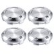 thumbnail image 1 of 66mm Diámetro 6 Clips Coche Rueda Centro Cubo Tapas Mate Plateado Tono - 4uds Unique Bargains tapas centrales de ruedas automotrices, 1 of 5