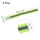 thumbnail image 2 of Reflectante Bandas para Brazo Muñeca Tobillo Pierna 14x1.6 Pulgada Tira Alta Visibilidad Ancho Reflectante Correr Equipamiento para Ciclismo Correr Caminar Verde Paquete de 4 Unique Bargains equipo deportivo reflectante, 2 of 5
