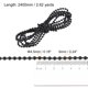 thumbnail image 2 of Persianas Cuenta Cadena Cordón, 2.62 Yardas Romana Vertical Rodillo Sombras para Ventana Cortina Persiana Repuesto Parte, Negro Unique Bargains persianas enrollables para tratamiento de ventanas, 2 of 5