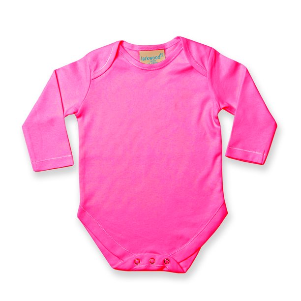 Larkwoo - Body de manga larga unisex para bebé (Fucsia) Larkwood UTRW797_fuchsia