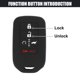 thumbnail image 4 of 2uds Coche Llave Mando Cubierta 5 Botones Remoto Llave Llavero Protector Negro Unique Bargains Cubierta de llavero, 4 of 7