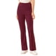 thumbnail image 1 of Allegra K Pantalones de yoga Bootcut para mujer con 4 bolsillos Pantalones de entrenamiento casual con control de barriga de cintura alta Vino rojo XS Unique Bargains Pantalones, 1 of 6