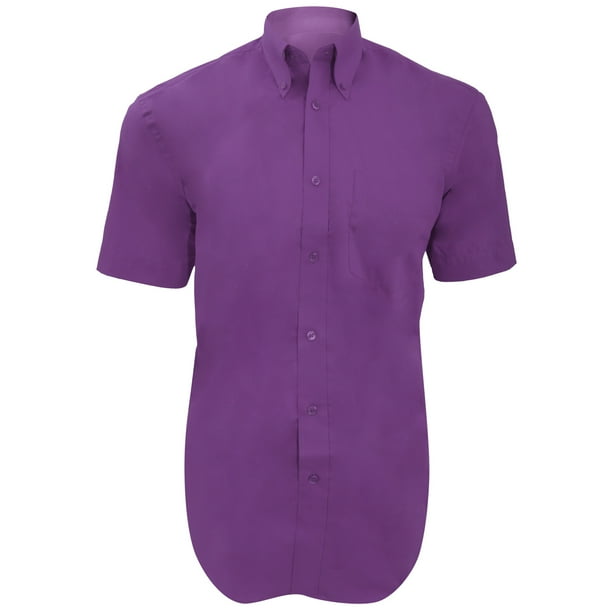 Kustom Kit - Camisa de manga corta formal Modelo Oxford Corporate hombre caballero - Fiesta/Trabajo/ Kustom Kit UTBC595_lilac