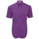 thumbnail image 1 of Kustom Kit - Camisa de manga corta formal Modelo Oxford Corporate hombre caballero - Fiesta/Trabajo/ Kustom Kit UTBC595_lilac, 1 of 2