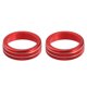 thumbnail image 1 of 2 Uds AC Climatizador Control Perilla Anillos Compatibles para Toyota, Rojo Unique Bargains interruptores de control de climatización, 1 of 8