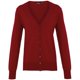 thumbnail image 1 of Premier - Chaqueta de punto con cuello en V abotonada para mujer (Vino) Premier UTRW1133_burgundy, 1 of 1