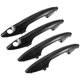 thumbnail image 1 of Juego de manija de puerta exterior de coche delantera trasera izquierda derecha para Hyundai Accent 2012-2017 negro Unique Bargains manijas de puertas exteriores automotrices, 1 of 6