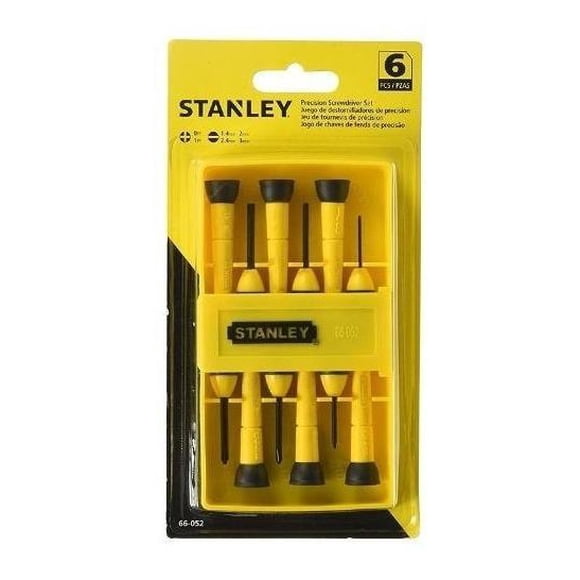 Juego de desarmadores Stanley de precisión 6 pzas