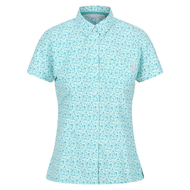 Regatta - Camisa Mindano VI Estampado Ditsy para Mujer (Ola Oceánica) Regatta UTRG7533_oceanwave