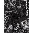 thumbnail image 5 of Cárdigan de encaje para mujer, malla transparente, para playa larga Negro M Unique Bargains Cárdigan, 5 of 5