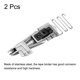 thumbnail image 4 of Coser M?quina Plegadora, 1-7/8" Entrada 5/8" Salida Inoxidable Acero Plana Cerradora Encuadernaci?n Fijaci?n Cinta Encuadernadora, Doble Cubierto Borde, 2uds Unique Bargains accesorios para maquinas de coser, 4 of 6