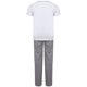 thumbnail image 2 of Towel City - Set de Pijama Largo Niñas (Blanco, Gris Jaspeado) Towel City UTPC4083_whiteheathergrey, 2 of 2
